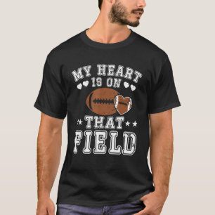 Camiseta Meu Coração Está Naquele Campo Engraçado Jogador D