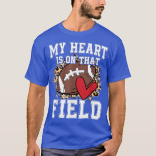 Camiseta Meu coração está no campo Tee Baseball Mo