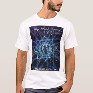 Camiseta "Meu coração exulta em Yesu" que um coração feliz
