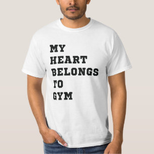 Camiseta Meu coração pertence à academia