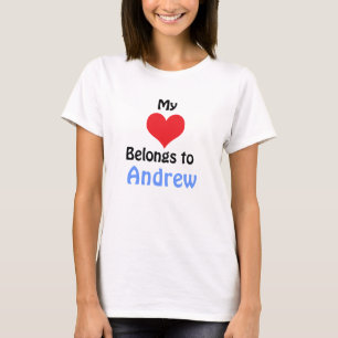Camiseta Meu Coração Pertence a Andrew