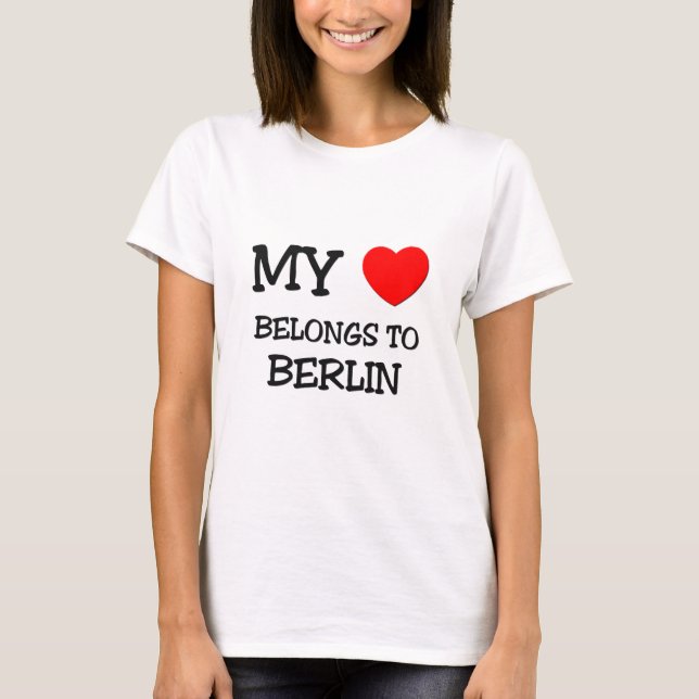 Camiseta Meu coração pertence a BERLIM (Frente)