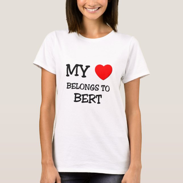 Camiseta Meu coração pertence a Bert (Frente)