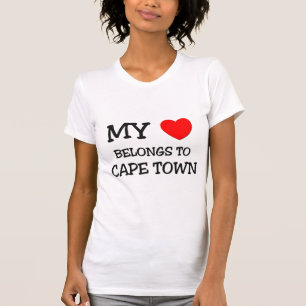 Camiseta Meu coração pertence a CAPE TOWN