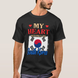 Camiseta Meu Coração Pertence À Coreia Do Sul