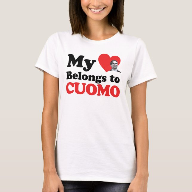 Camiseta Meu Coração Pertence a Cuomo (Frente)