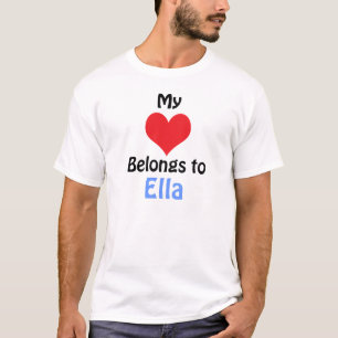 Camiseta Meu Coração Pertence a Ella