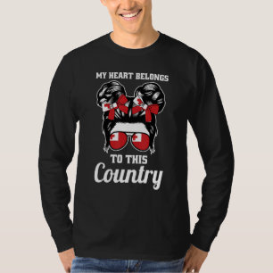 Camiseta Meu coração pertence a este país Tonga
