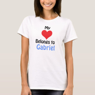 Camiseta Meu Coração Pertence a Gabriel
