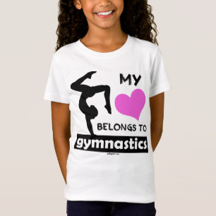 Camiseta Meu coração pertence à ginástica