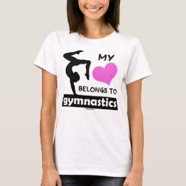 Camiseta Meu coração pertence à ginástica