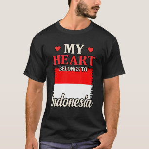 Camiseta Meu Coração Pertence À Indonésia