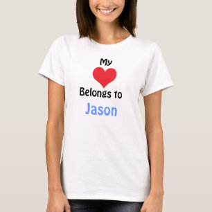 Camiseta Meu Coração Pertence a Jason