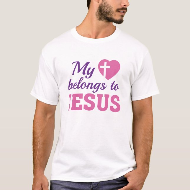 Camiseta Meu Coração Pertence A Jesus (Frente)