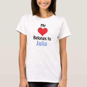 Camiseta Meu Coração Pertence a Julio