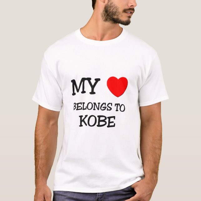 Camiseta Meu coração pertence a Kobe (Frente)
