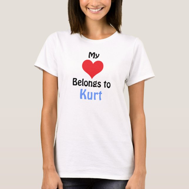 Camiseta Meu Coração Pertence a Kurt (Frente)