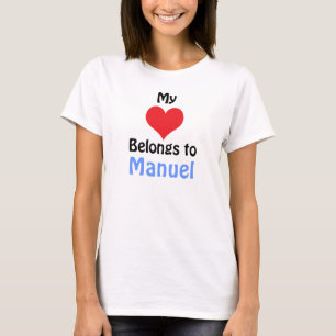 Camiseta Meu Coração Pertence a Manuel