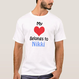 Camiseta Meu Coração Pertence a Nikki