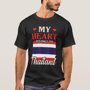 Camiseta Meu Coração Pertence À Tailândia