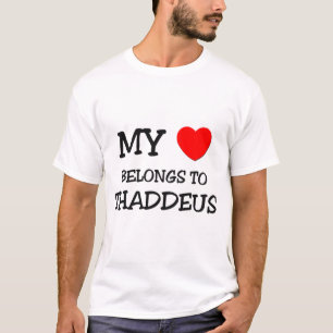 Camiseta Meu coração pertence a Thaddeus