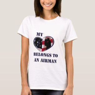 Camiseta Meu coração pertence a um aviador