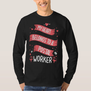 Camiseta Meu Coração Pertence A Um Empregador Postal 1