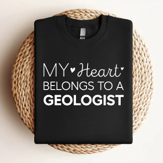 Camiseta Meu Coração Pertence A Um Geólogo Bonito Geólogo