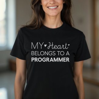 Camiseta Meu Coração Pertence A Um Programador Cute W
