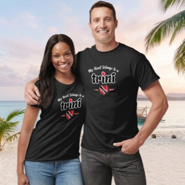 Camiseta Meu Coração Pertence a um Trini (Criador carregado)