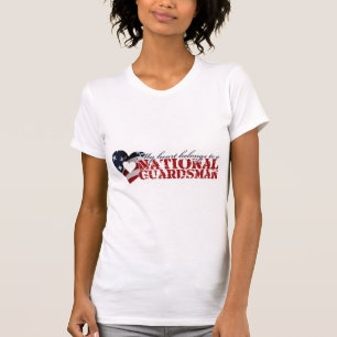 Camiseta Meu coração pertence a uma guarda nacional