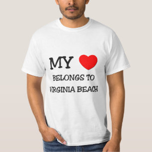 Camiseta Meu coração pertence a VIRGINIA BEACH