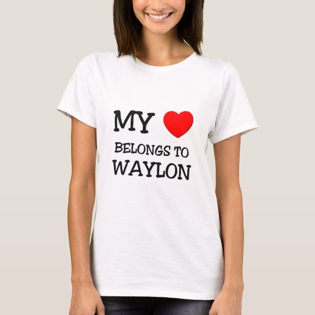 Camiseta Meu coração pertence a Waylon (Frente)