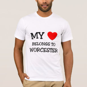 Camiseta Meu coração pertence a WORCESTER
