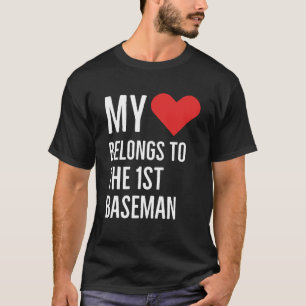 Camiseta Meu coração pertence ao aniversário de 1rua Basema