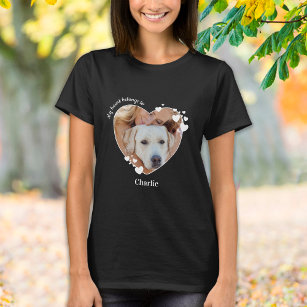 Camiseta Meu Coração Pertence Ao Cachorro De Fotos De Pet L