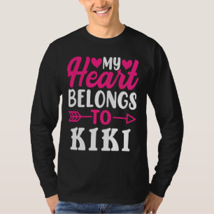 Camiseta Meu Coração Pertence Ao Dia de os namorados Kiki