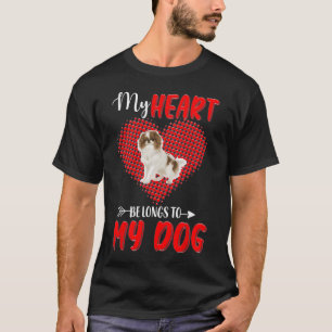 Camiseta Meu Coração Pertence Ao Meu Chinês Japonês Cópia d