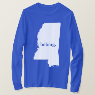 Camiseta Meu Coração Pertence Ao Mississippi, Orgulho Do Es