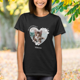 Camiseta Meu Coração Pertence Ao Pet Photo Cat Lover