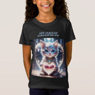 Camiseta Meu Coração Pertence Ao Pet Photo Cat Lover