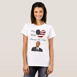Camiseta Meu Coração Sempre Estará Com, Presidente Obama