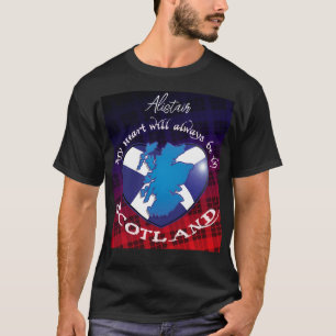 Camiseta Meu coração sempre estará na ESCÓCIA