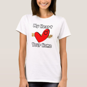 Camiseta Meu Coração, Seu Lar
