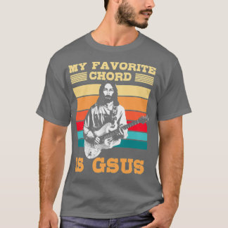 Camiseta Meu Cordão Favorito É Gsus Guitarista