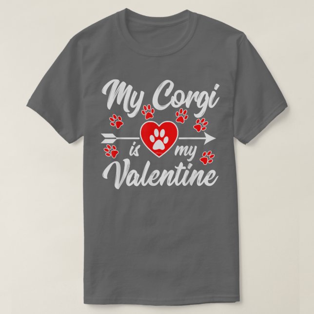 Camiseta Meu Corgi É Meu Namorados (Frente do Design)