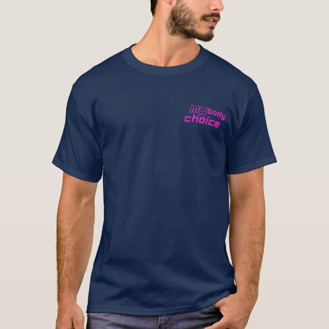 Camiseta Meu corpo é meu impressão personalizado (Frente)