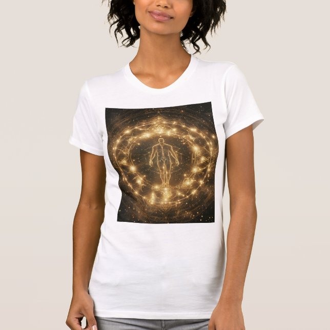 Camiseta Meu corpo é o círculo - Sinal embutido (Frente)
