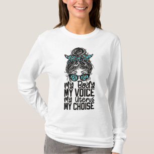 Camiseta Meu corpo Meu útero feminista Direitos das mulhere