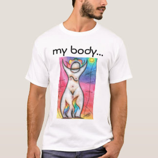 Camiseta meu corpo, minha escolha